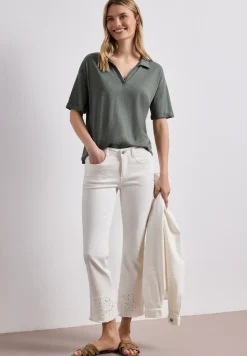 Jersey poloshirt met korte mouwen