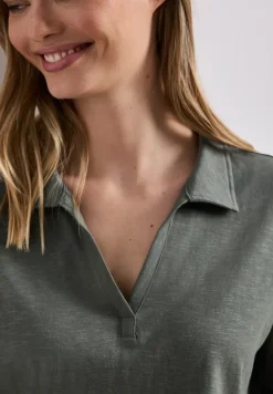 Jersey poloshirt met korte mouwen