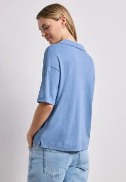 Jersey poloshirt met korte mouwen