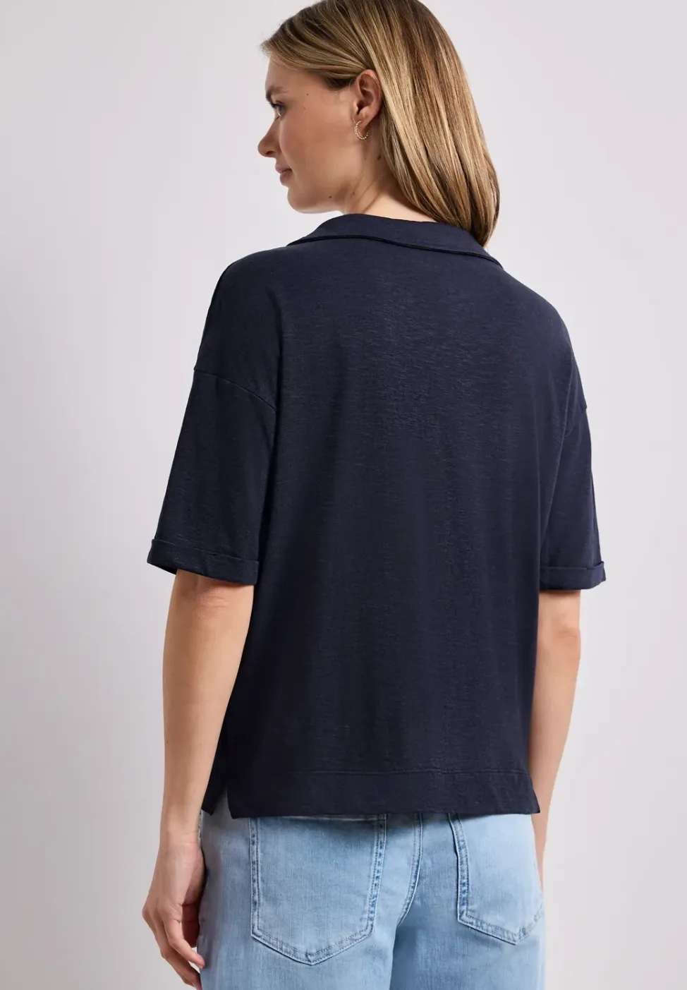 Jersey poloshirt met korte mouwen