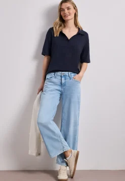 Jersey poloshirt met korte mouwen