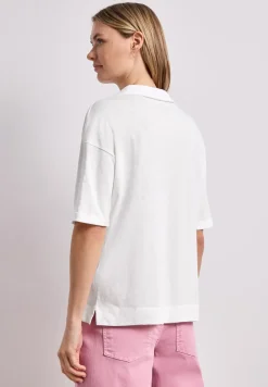 Jersey poloshirt met korte mouwen