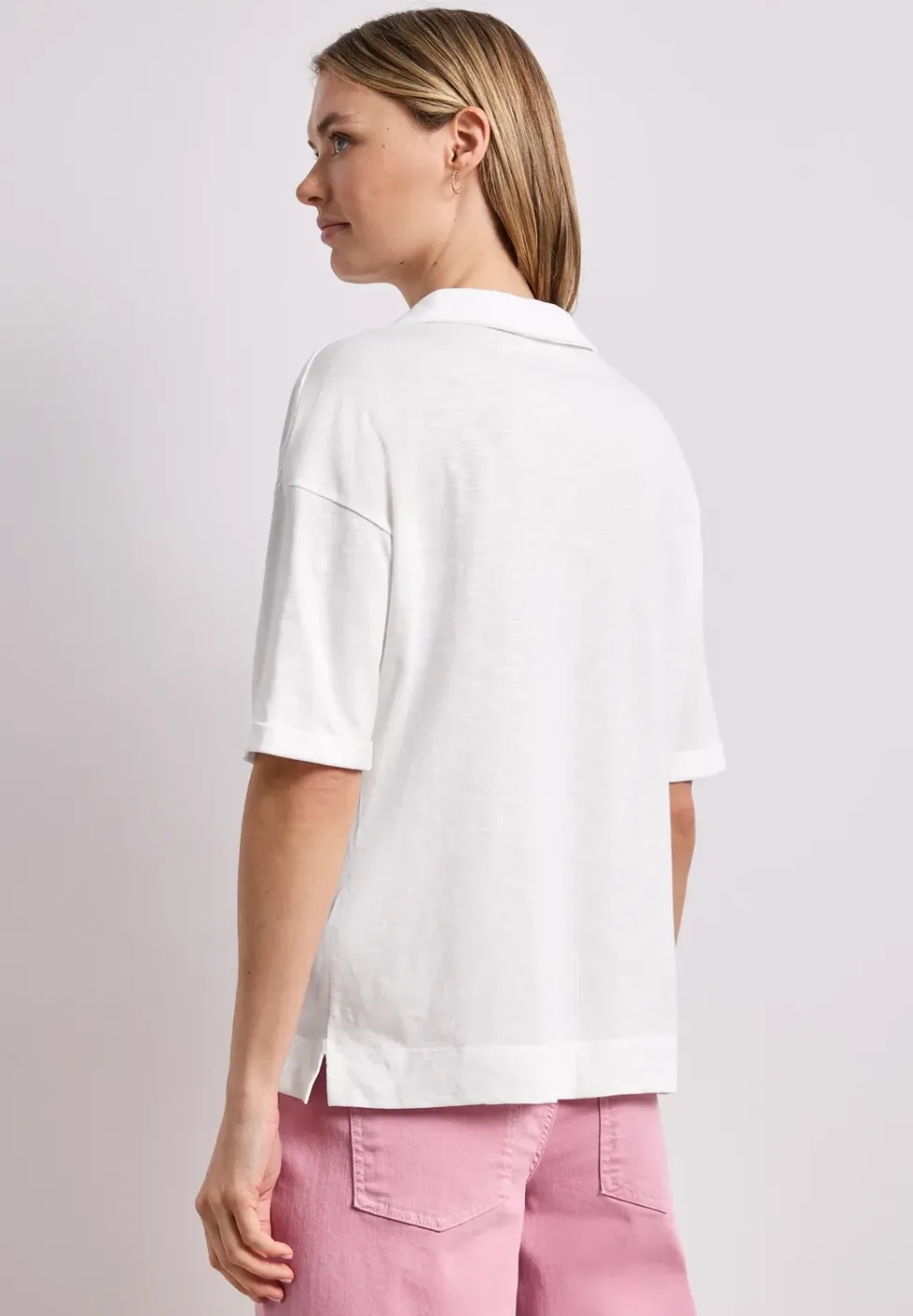 Jersey poloshirt met korte mouwen