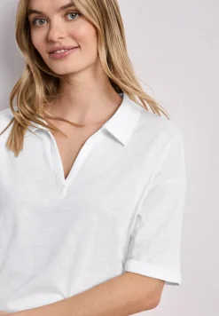 Jersey poloshirt met korte mouwen