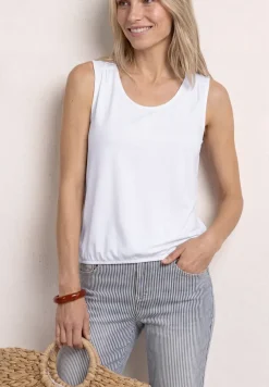 Jersey top met elastische zoom