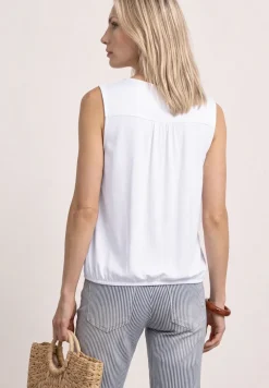 Jersey top met elastische zoom