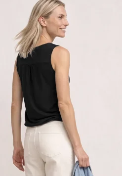 Jersey top met elastische zoom