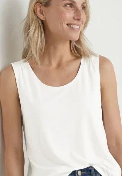 Jersey top met elastische zoom