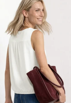 Jersey top met elastische zoom