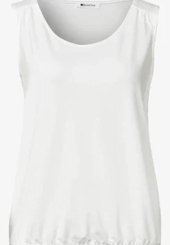 Jersey top met elastische zoom