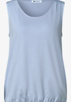 Jersey top met elastische zoom