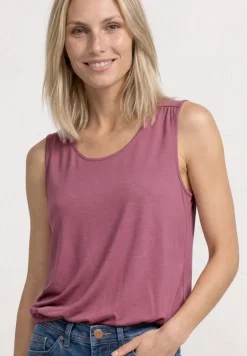 Jersey top met elastische zoom