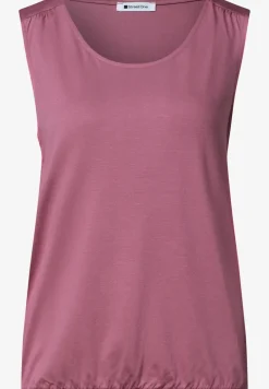 Jersey top met elastische zoom