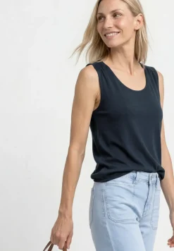 Jersey top met elastische zoom