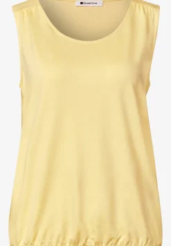 Jersey top met elastische zoom