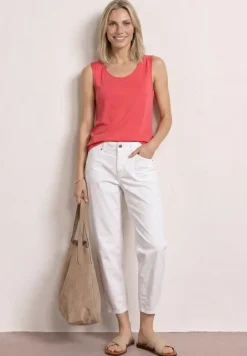 Jersey top met elastische zoom