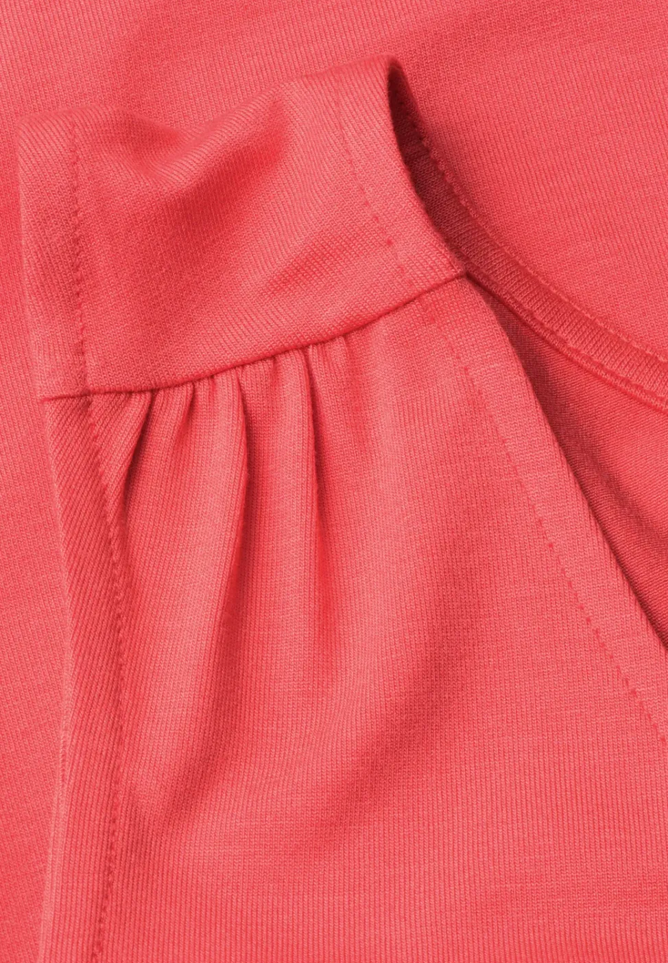 Jersey top met elastische zoom