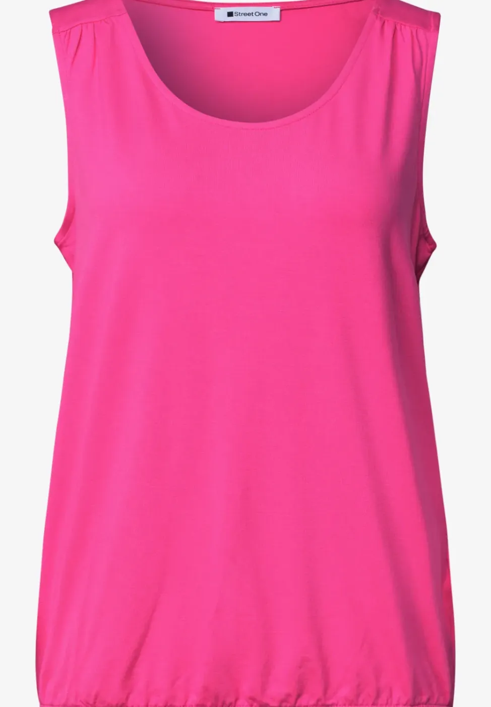 Jersey top met elastische zoom