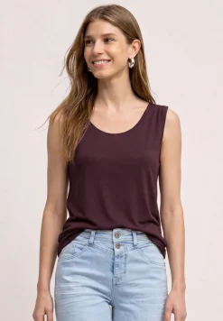 Jersey top met elastische zoom