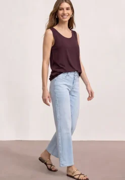 Jersey top met elastische zoom