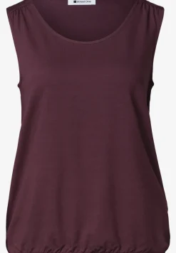 Jersey top met elastische zoom