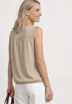 Jersey top met elastische zoom