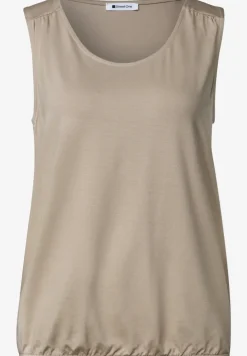Jersey top met elastische zoom