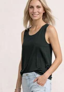 Jersey top met elastische zoom