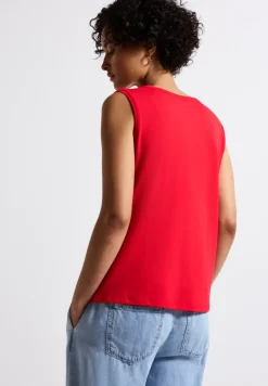 Jersey top met gehaakte details