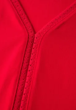 Jersey top met gehaakte details