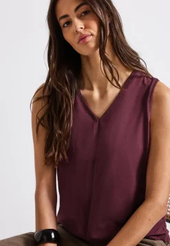 Jersey top met gehaakte details