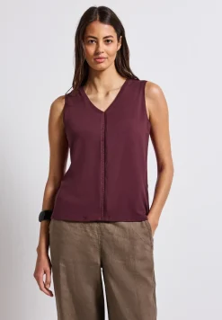 Jersey top met gehaakte details