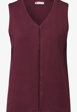Jersey top met gehaakte details