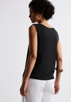 Jersey top met gehaakte details