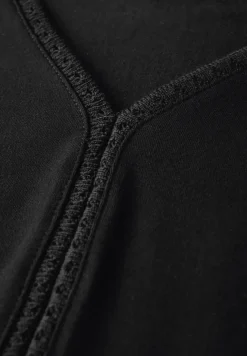 Jersey top met gehaakte details