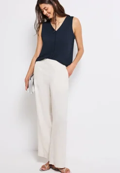 Jersey top met gehaakte details