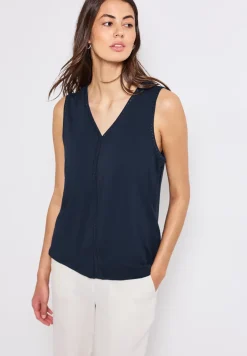 Jersey top met gehaakte details