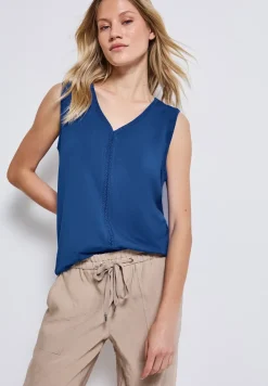 Jersey top met gehaakte details