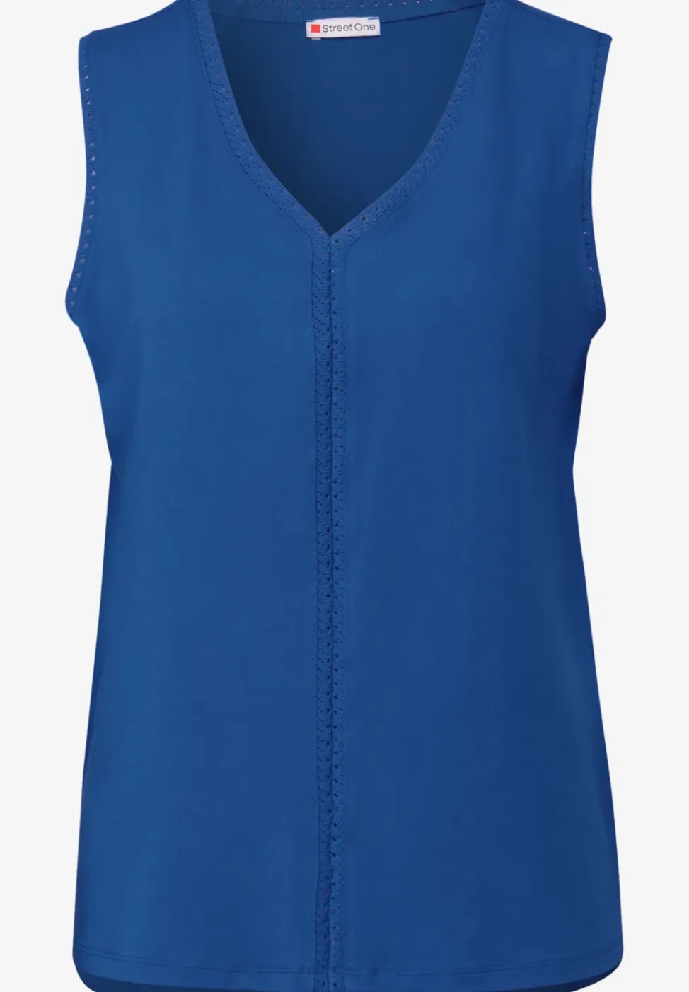 Jersey top met gehaakte details