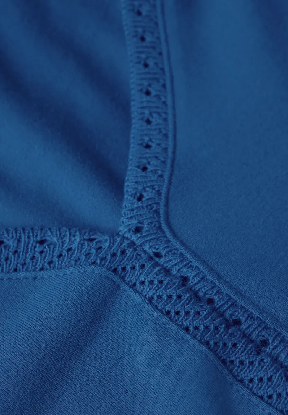 Jersey top met gehaakte details