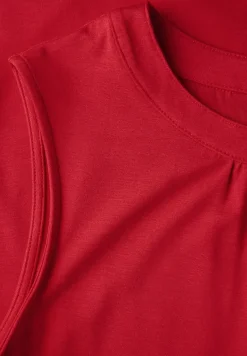 Jersey top met rimpels