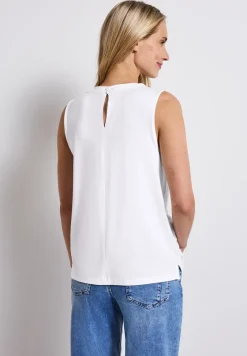 Jersey top met rimpels