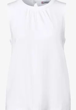 Jersey top met rimpels