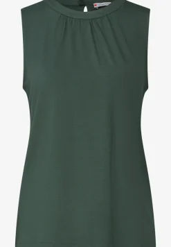 Jersey top met rimpels