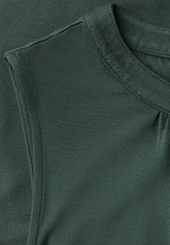 Jersey top met rimpels
