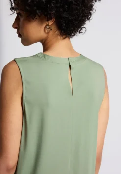 Jersey top met rimpels