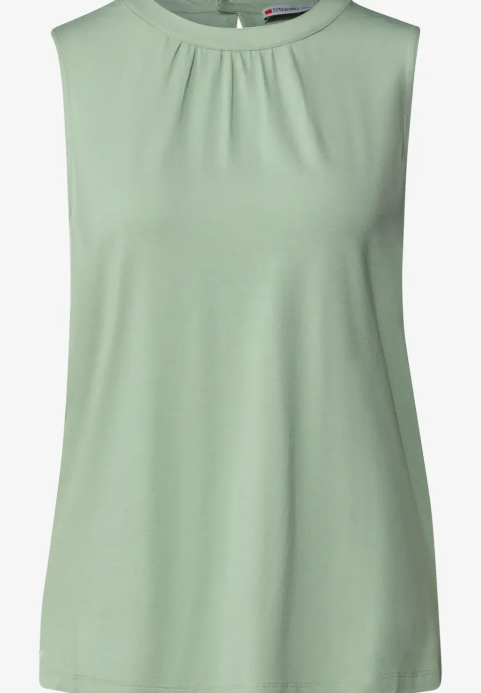 Jersey top met rimpels