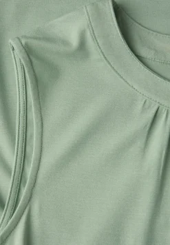 Jersey top met rimpels