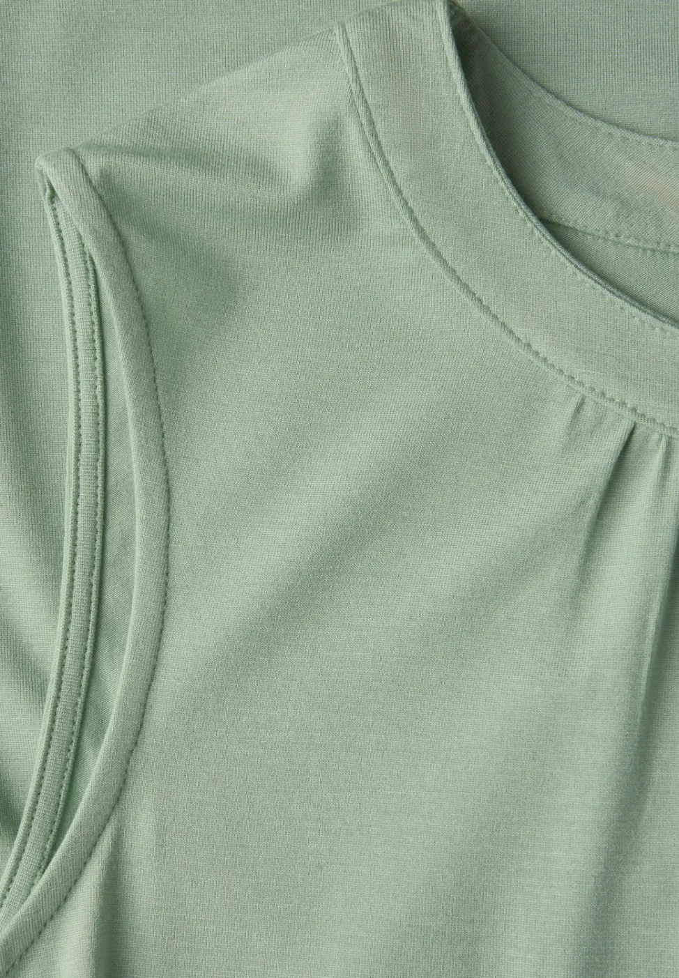 Jersey top met rimpels