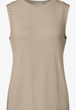 Jersey top met studs